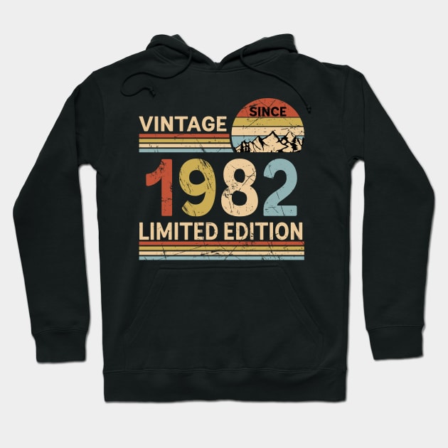 Vintage Since 1982 Limited Edition 41st Birthday Gift Vintage Men's Hoodie by Schoenberger Willard